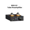 Phono Preamplifier for Turntable Phonograph Preamplifier Mini Stereo Audio HiFi Tube Amplifier Box X2 Suitable for DIY(With power supply) view 2
