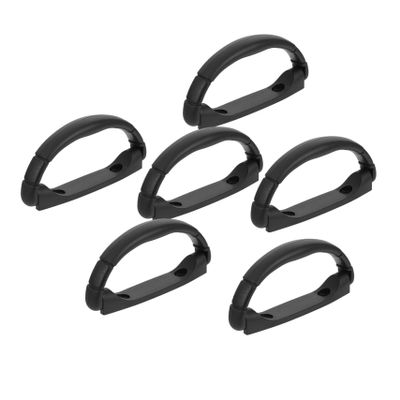 jojofuny 6pcs Black Speaker Handles Handles for Audio Equipment Easy Installation