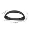 jojofuny 6pcs Black Speaker Handles Handles for Audio Equipment Easy Installation view 2