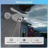 WEILAILIFE Solar Motion Sensor Light Outdoor Wireless Security Floodlight Fake Security Camera with LED Spotlights Waterproof 800 Lumen Bright Exterior Light (White 2 Pack) view 3