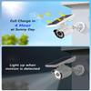 WEILAILIFE Solar Motion Sensor Light Outdoor Wireless Security Floodlight Fake Security Camera with LED Spotlights Waterproof 800 Lumen Bright Exterior Light (White 2 Pack) view 4