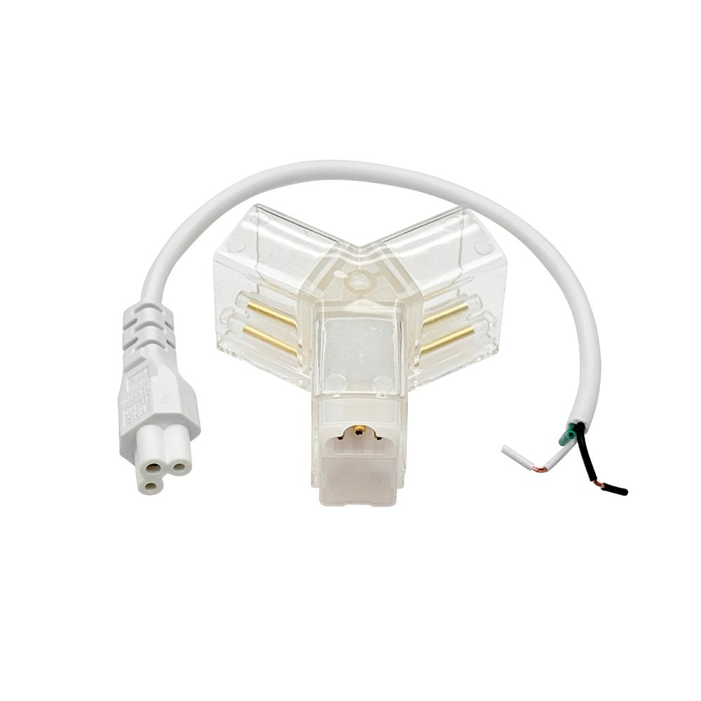 1 Pack Us Gauge Connector with 3-Plug Power Cord