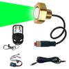Kingshowstar Marine Grade Standard 1/2" NPT Boat Drain Plug Light with APP RF Remote ControlUnderwater LED Boat Light,40W 4100LM IP68 Waterproof Smart Cooling System for Yachts, Kayaks (Green) view 1