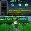 Kingshowstar Marine Grade Standard 1/2" NPT Boat Drain Plug Light with APP RF Remote ControlUnderwater LED Boat Light,40W 4100LM IP68 Waterproof Smart Cooling System for Yachts, Kayaks (Green) view 2