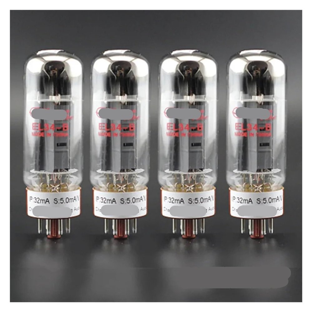 EL34-B Tube Replaces 6CA7 EL34B 6P3P 5881 6550 KT88 EL34M EL34 Tube Amplifier HiFi Audio Amplifier(4pcs Matched Quad)