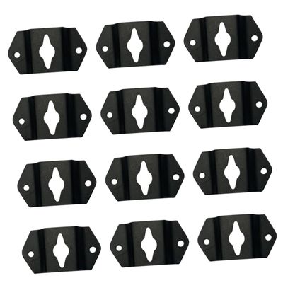TEHAUX 20pcs Audio Speaker Hook Hanger Bracket Heavy-Duty Iron Wall Mount for Small Speakers Easy Installation Connector