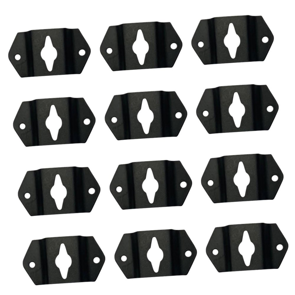 TEHAUX 20pcs Audio Speaker Hook Hanger Bracket Heavy-Duty Iron Wall Mount for Small Speakers Easy Installation Connector