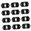 TEHAUX 20pcs Audio Speaker Hook Hanger Bracket Heavy-Duty Iron Wall Mount for Small Speakers Easy Installation Connector view 1