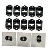 TEHAUX 20pcs Audio Speaker Hook Hanger Bracket Heavy-Duty Iron Wall Mount for Small Speakers Easy Installation Connector view 3
