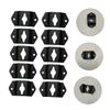 TEHAUX 20pcs Audio Speaker Hook Hanger Bracket Heavy-Duty Iron Wall Mount for Small Speakers Easy Installation Connector view 4