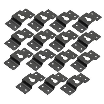 KALLORY 30pcs Iron Speaker Hanger Plate Surround Sound Box Hook Audio Speaker Hook Hanger Accessories Connector