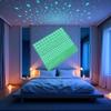 407Pcs Glow-in-The-Dark Wall Decals - Removable Self-Adhesive Dots for Kids Bedroom and Halloween Decor | Luminous Night Light Stickers for Ceiling and Walls,Home Decoration, Glow Stickers view 3