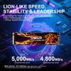Bestoss 1TB M.2 SSD NVMe PCIe 2280 Internal Solid State Hard Drive, Up to 5000 MB/s, 3D NAND SLC Cache, SSD for Gaming PC Storage, Business Laptop, Home Entertainment, Creative Workflow GM528 view 2
