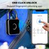 Intelligent Password Fingerprints Lock Padlock with User Friendly Touch Screens Keypad Suitable for Warehouses & view 2