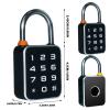 Intelligent Password Fingerprints Lock Padlock with User Friendly Touch Screens Keypad Suitable for Warehouses & view 3