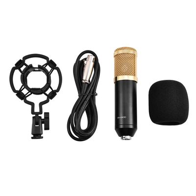 goodstumbler 3.5mm Wired Microphone for PC, Condenser Studio Recording Mic with Shock Stand, Gaming & Streaming Audio Capture