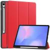 DWaybox Case for Samsung Galaxy Tab S10 FE Plus 13.1 Inch 2025 Model X620/X626B - Shockproof Protection & Adjustable Kickstand, Folio Smart Cover with Built-in Pencil Slot -Red view 1