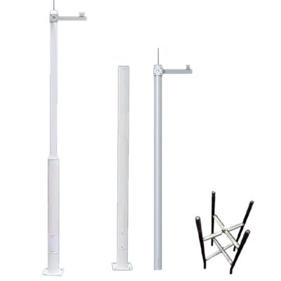 Blazea Heavy Duty Security Camera Bracket Pole, Ground Mount Security Camera Post, Weatherproof Surveillance Camera Mounting Extension Pole for Outdoor(3.5m (11.5ft))