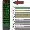 Replacement Remote Control for Lexus LX570 2010 Rear Entertainment DVD System, with Backlit, Oversized Buttons view 2