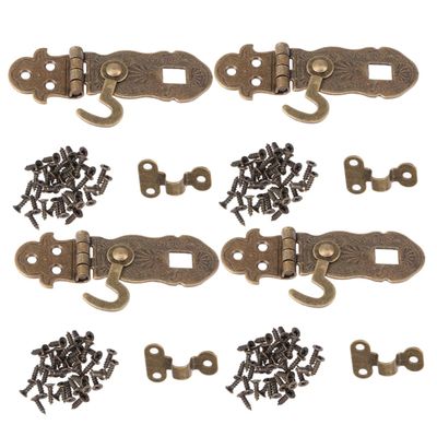 4pcs Retro Notebook Journal Latch Slam Latch Buckle for Notebook Lined Lock for Diary Antique Lock Hasps