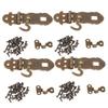 4pcs Retro Notebook Journal Latch Slam Latch Buckle for Notebook Lined Lock for Diary Antique Lock Hasps view 1