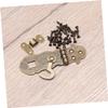 4pcs Retro Notebook Journal Latch Slam Latch Buckle for Notebook Lined Lock for Diary Antique Lock Hasps view 3