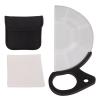 80mm Handheld Semicircle Kaleidoscope Filter, Optical Glass Camera Special Effects Filter for Innovative Night Photography, with Finger Grips for Flexible Use view 1