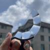 80mm Handheld Semicircle Kaleidoscope Filter, Optical Glass Camera Special Effects Filter for Innovative Night Photography, with Finger Grips for Flexible Use view 3