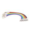 ROBAUN 1PCS Colorful 3.5mm Stereo Female Jack to 6.35mm TS Male Jack Cable for Guitar Microphones Etc 0.3M-15M(Yellow,1m) view 3