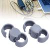 Cord Organizer Holder, 2Pcs Cable Organizer Cord Holder Adjustable Cables Clips for Earphone Audio Ethernet view 4