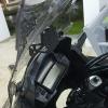 KomoreLee Adjustable Navigation Bracket GPS Bar Mount for VFR1200X Crosstourer 2012-2017 Motorcycle Mobile Phone Stand Holder, Behind Windshield Triangular Design for Secure Smartphone Installation view 1