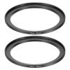 PATIKIL Step-Up Ring Adapter 72mm to 82mm, 2 Pcs Filter Step-up Rings Camera Lens Filters Metal Ring Digital for ND IR DSLR Lenses, Black view 1