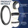 PATIKIL Step-Up Ring Adapter 72mm to 82mm, 2 Pcs Filter Step-up Rings Camera Lens Filters Metal Ring Digital for ND IR DSLR Lenses, Black view 3