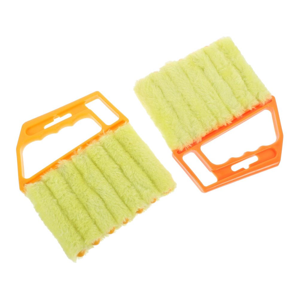 Ipetboom 2pcs Handheld Window Cleaning Brush Blinds Cleaning Tool for Deep Gaps Reusable Comfortable Grip for Home Use