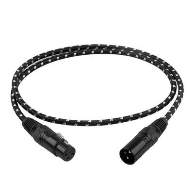 bodateng HiFi XLR Audio Cable Stereo high Purity 6N OFC Gold-Plated XLR Plug Male to Female for Microphone Mixer(Single,8m)