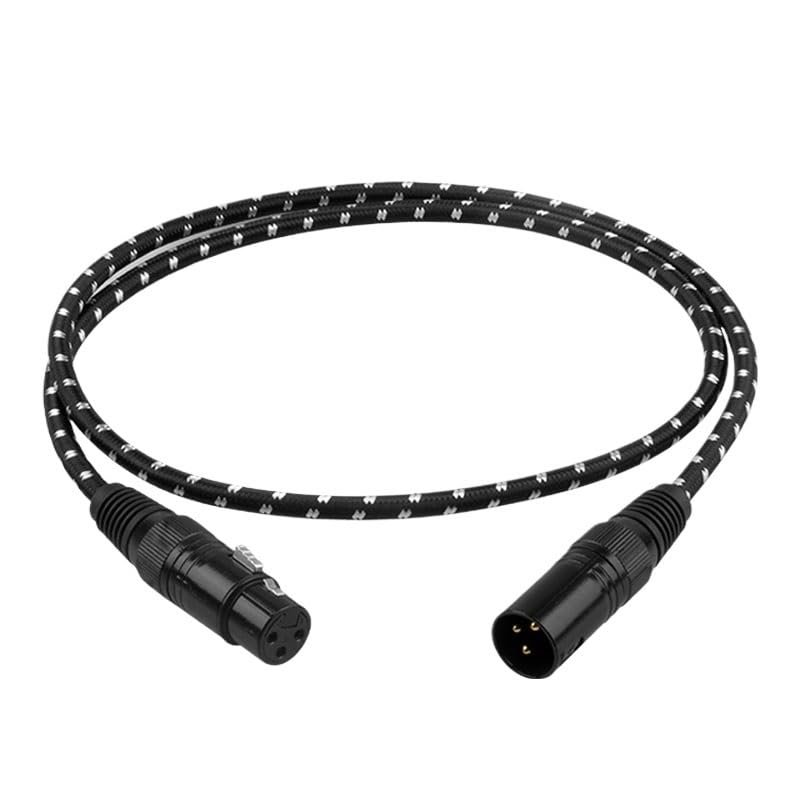 bodateng HiFi XLR Audio Cable Stereo high Purity 6N OFC Gold-Plated XLR Plug Male to Female for Microphone Mixer(Single,8m)