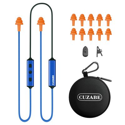 Cuzabe Bluetooth Earplug Headphones for Work, Replaceable Ear Tips