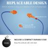 Cuzabe Bluetooth Earplug Headphones for Work, Replaceable Ear Tips view 4