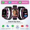 4G Kids Smart Watch with SIM Crad GPS Tracker Whatsapp 1.83" Large Touch Screen WiFi, Call, Voice Video Chat, SOS, Bluetooth, Alarm, Pedometer, Music, Camera Smartwatches for Age 4-15 Gift Pink view 2