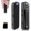 Mini Body Camera with 64GB Memory Card,Premium Portable 1080P Small Body Camera with Night Vision and Motion Detection Wearable for Office, Law Enforcement, Security Guard (64GB) view 1