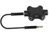 bodateng 3.5mm Multi Headphone Audio Splitter 5-Jack Female Connector Adapter with 3.5mm Stereo Cable 20cm Digital Audio Video Cables view 3