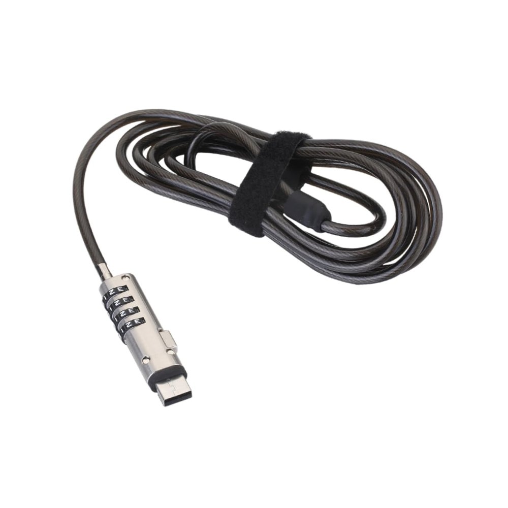 Homoyoyo USB Lock Laptop Anti-Theft Device Security Lock Numeric Password Portable for Protection