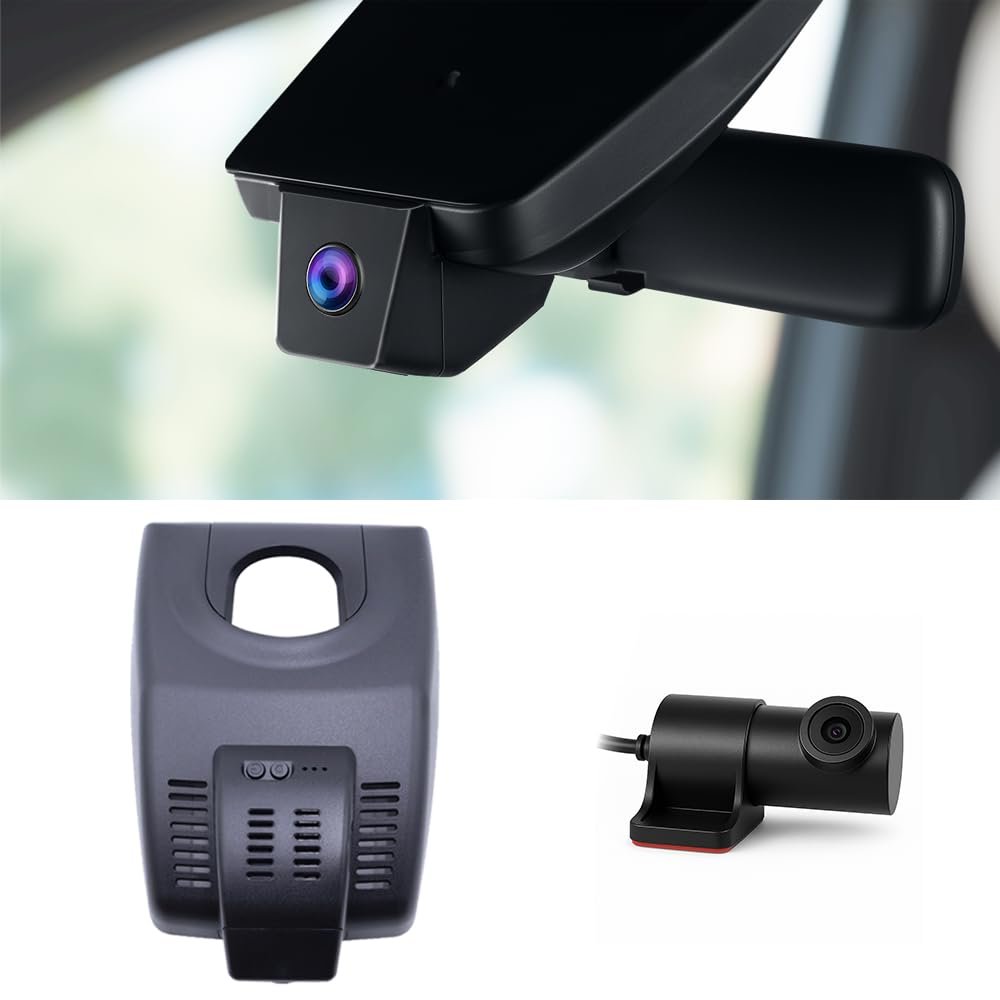 2.5K Dash Cam Suitable for Toyota RAV4 2022 to 2025 LE Limited SE Adventure XLE Premium XSE with Vent Hole, OEM Look, UHD 1944P Video, Loop Recording, Plug&Play, 128GB (2.5K+1080P DualCam 128GB)