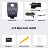 2.5K Dash Cam Suitable for Toyota RAV4 2022 to 2025 LE Limited SE Adventure XLE Premium XSE with Vent Hole, OEM Look, UHD 1944P Video, Loop Recording, Plug&Play, 128GB (2.5K+1080P DualCam 128GB) view 2