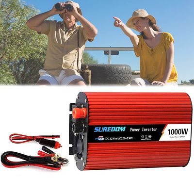 2000 Watt Power Inverter - DC 12V/24V to AC 110V/220V Pure Sine Wave Inverter with 2 Fast Charge USB Ports for Camping, Motorhomes, Trucks, and Boats
