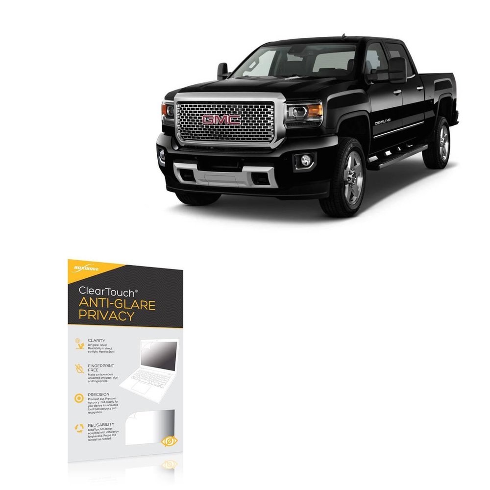 BoxWave Screen Protector Compatible with GMC 2017 Sierra 2500HD Display (4.2 in) - ClearTouch Anti-Glare Privacy (2-Pack), Privacy Screen Protector Flexible Film Anti-Glare