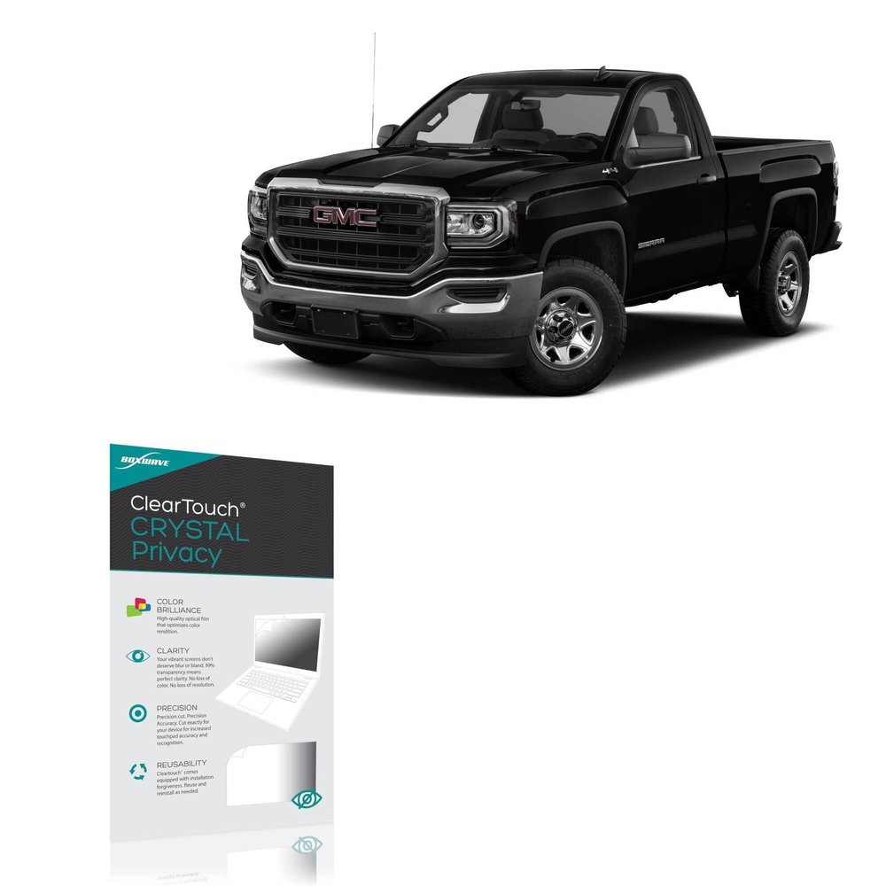 BoxWave Screen Protector Compatible with GMC 2017 Sierra 1500 Display (7 in) - ClearTouch Crystal Privacy (2-Pack), Privacy Screen Protector Flexible Film Clear