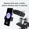12.5X Microscope Lens Smartphone Adapter, for Smartphones with a Width of 70 to 90mm, Compatible with 23.2mm Eyepiece Tube Phone Adapter view 2