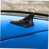Cabilock Led Car Rear Shark Fin Antenna Solar Warning Light Easy Install Roof Antenna Cover view 4