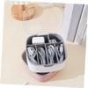 DIYEAH 6grids Data Cable Storage Box Lid Compartment Organizer for Charging and Usb Cables Compact Design for Desk and Office Use Tidy up Your Cords and Wires view 4